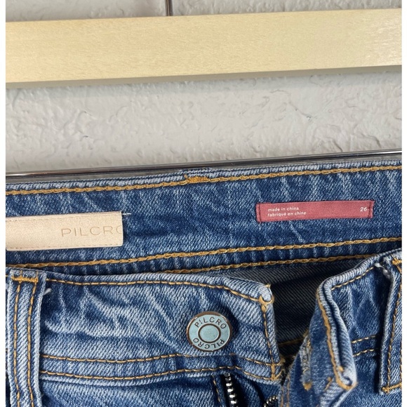 Pilcro and the Letterpress Slim Boyfriend Quilted Patchwork Jeans‎ - Picture 4 of 14